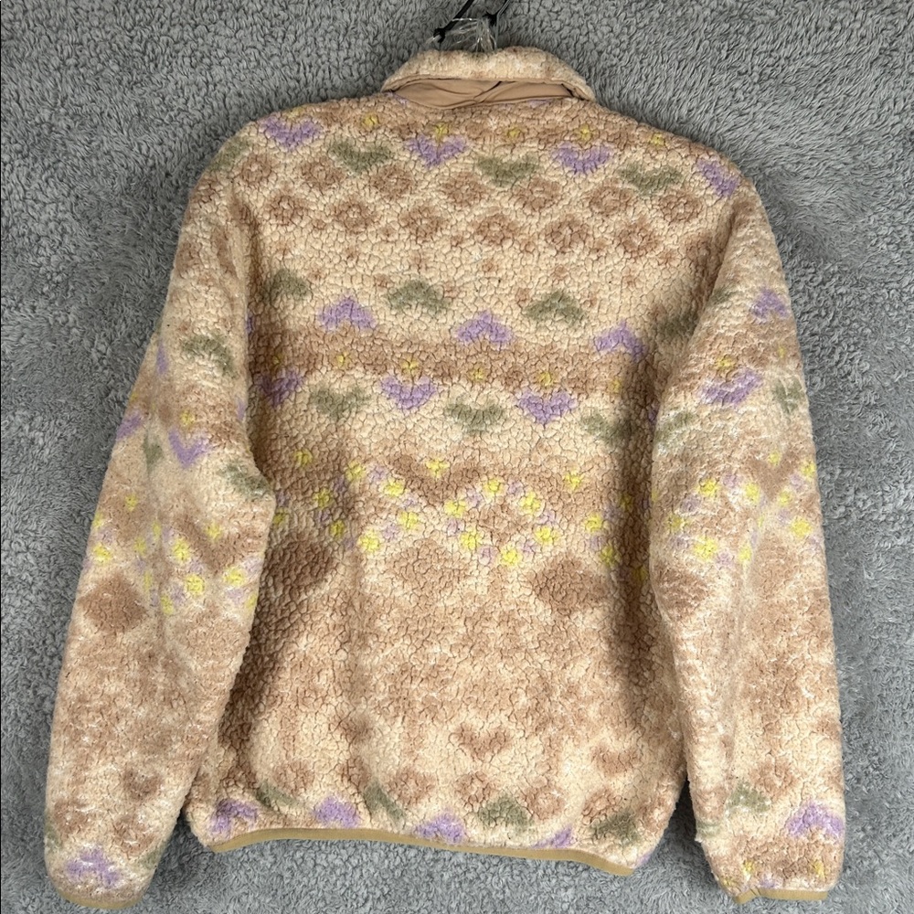 Urban Outfitters Long Sleeve Zip Sherpa Ivory Pullover Sweater Oversized  Size S - Picture 16 of 16